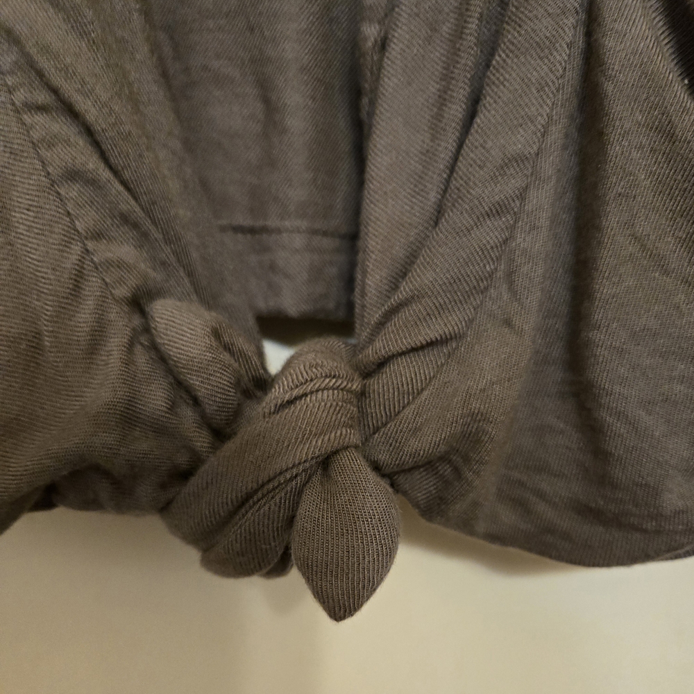 Forever 21 Brown Cardigan Sweater with Waterfall Draping - Picture 2 of 5